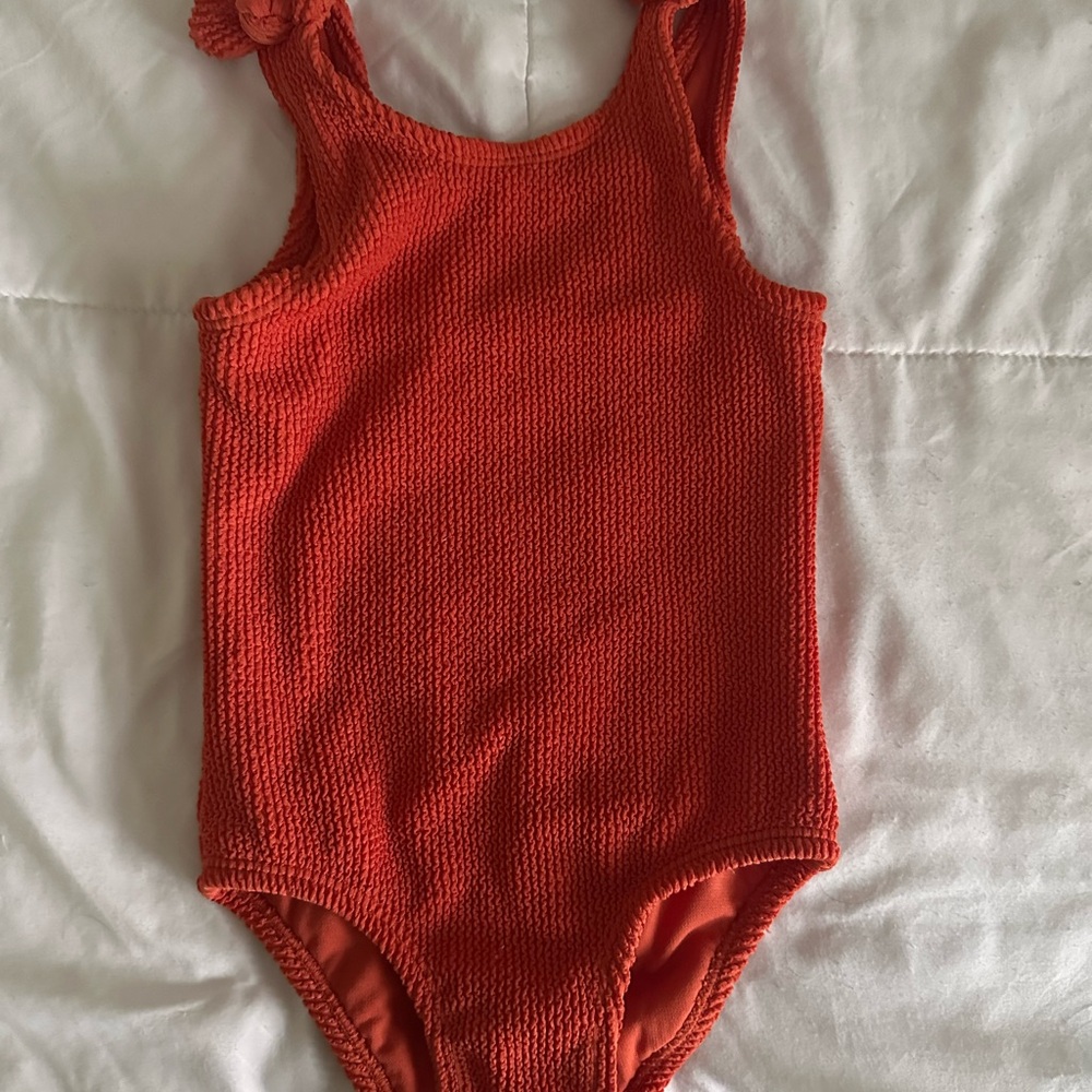 Kids Orange One Piece Swimsuit